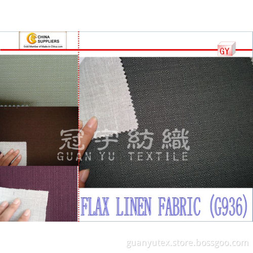 Pure Linen Fabric for Sofa, Cushion, Bag, Curtain (G936)